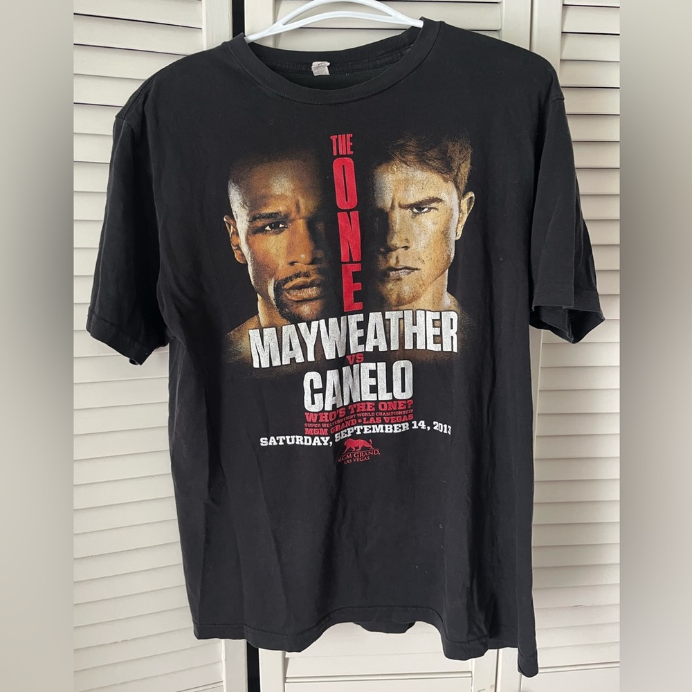 MAYWEATHER VS CANELO MGM GRAND VEGAS 2013 T SHIRT BLACK SIZE S Shirt